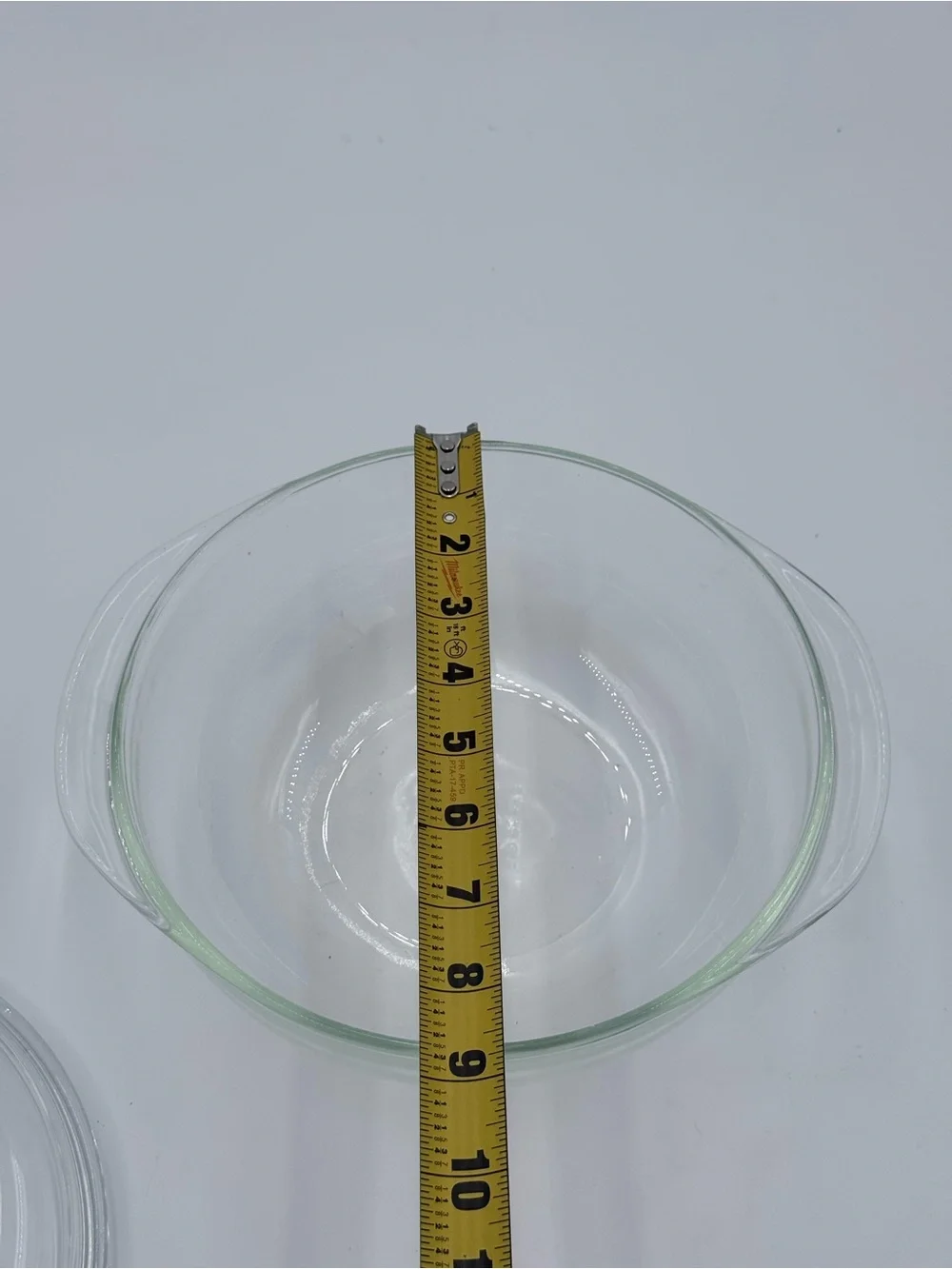 Vintage Pyrex 024 2 Qt Round Covered Casserole Dish Clear Glass w Lid 624C